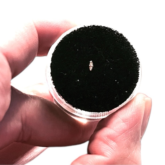 14K Solid Gold dainty mini double Marquis - Picture 2 of 4